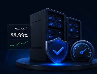 سرورهای ممتازسرور همراه سپر امنیت و سرعتسنج در حالت تاریک