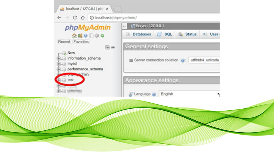 حذف دیتابیس از phpmyadmin