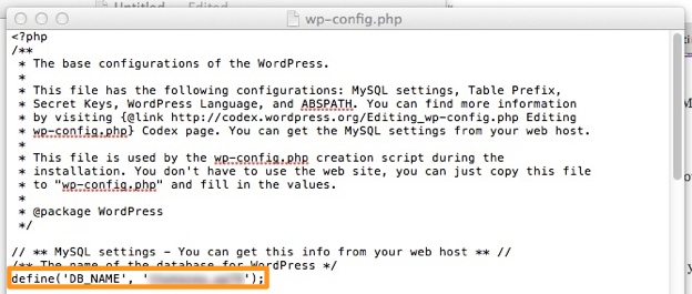 بازیابی پسورد وردپرس - فایل wp-config.php