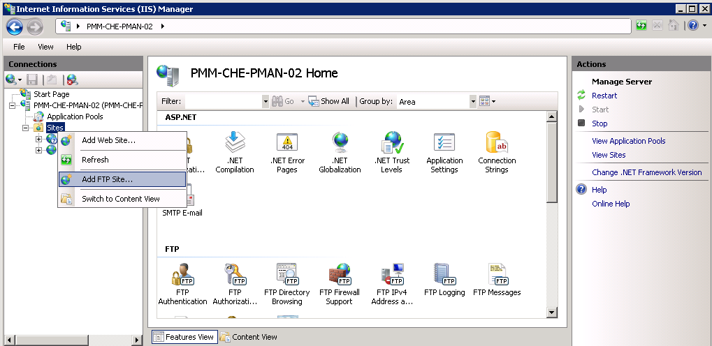 windows 2008r2 ftp ports to open in pfsense