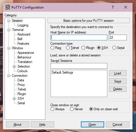 نصب putty