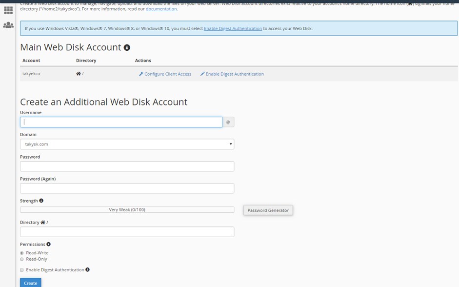 نحوه کار با ERPWeb Disk در سی پنل