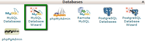 ایجاد یک پایگاه داده با ابزار MySQL Database Wizard