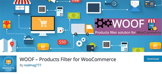 فیلتر محصولات WOOF پلاگین جستجوی وردپرس