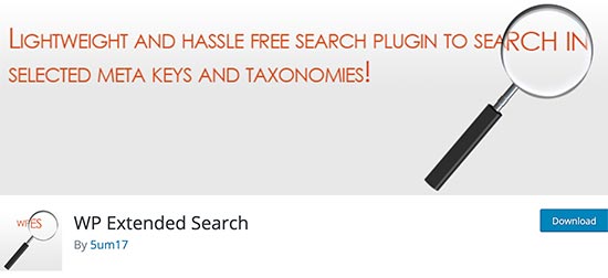 WP Extended Search افزونه جستجوی وردپرس