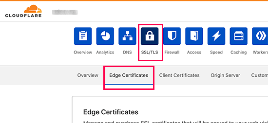 تنظیمات امنیتی در Cloudflare