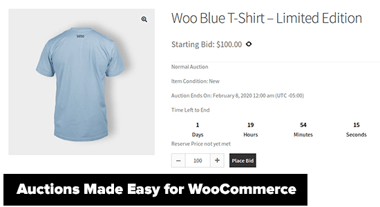 افزونه حراج Auctions Made Easy for WooCommerce وردپرس