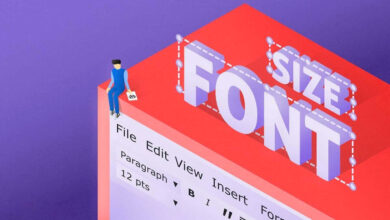 تغییر اندازه فونت وردپرس