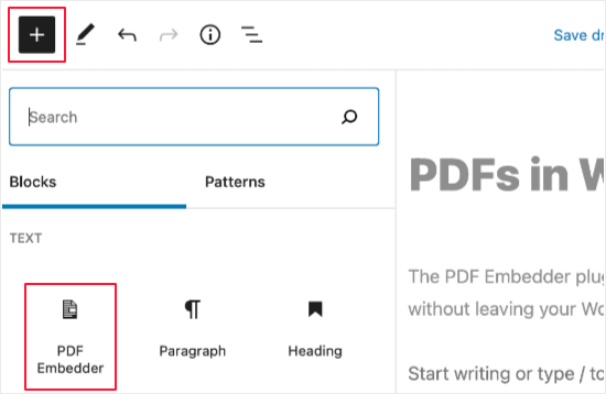 چگونه یک اجرا کننده PDF را در ویرایشگر بلاک وردپرس اضافه کنیم؟