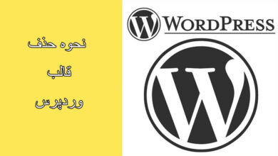 حذف قالب وردپرس