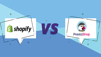 PrestaShop و Shopify