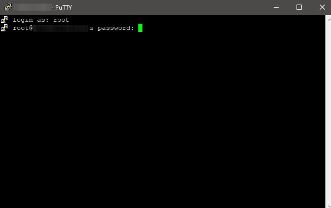 ورود به putty