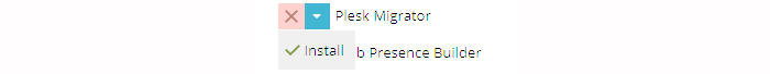 نصب افزونه Plesk migrator