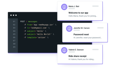 API ارسال ایمیل
