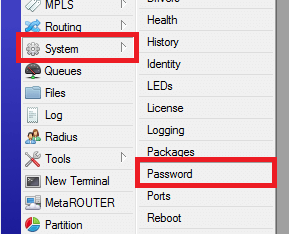 مراحل تغییر گذرواژه روتر میکروتیک